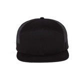 Richardson Seven-Panel Trucker Cap - Richardson 168 Caps Richardson Black Adjustable