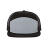 Richardson Seven-Panel Trucker Cap - Richardson 168 Caps Richardson Heather Grey/ Black Adjustable