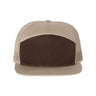 Richardson Seven-Panel Trucker Cap - Richardson 168 Caps Richardson Brown/ Khaki Adjustable