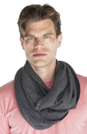 Royal Apparel 34000 Unisex eco Triblend Thermal Infinity Scarf - Eco Tri Charcoal