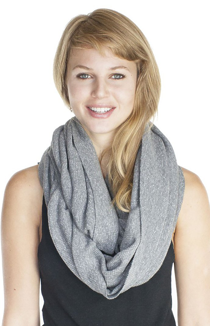 Royal Apparel 34000 Unisex eco Triblend Thermal Infinity Scarf - Eco Tri Grey