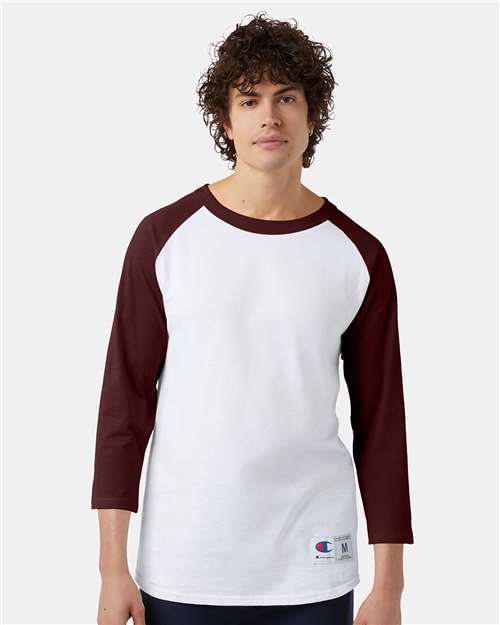 Champion T137 Unisex Raglan Sleeve Baseball T-Shirt