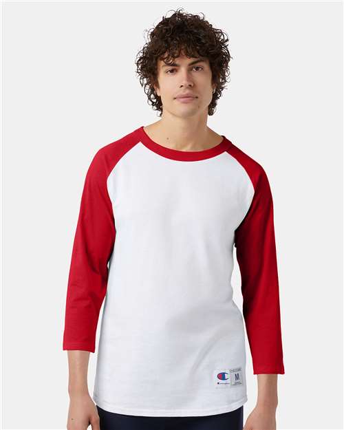 Champion T137 Unisex Raglan Sleeve Baseball T-Shirt