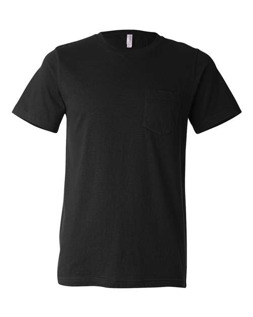 BELLA + CANVAS Jersey Pocket Tee - BELLA + CANVAS 3021 BELLA + CANVAS Black S