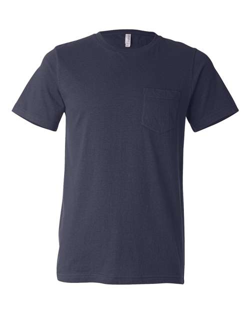 BELLA + CANVAS Jersey Pocket Tee - BELLA + CANVAS 3021 BELLA + CANVAS Navy S