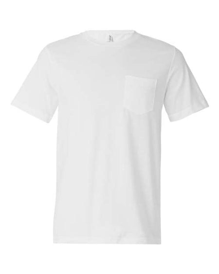 BELLA + CANVAS Jersey Pocket Tee - BELLA + CANVAS 3021 BELLA + CANVAS White S