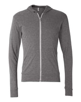BELLA + CANVAS Unisex Triblend Lightweight Full-Zip Hooded Long Sleeve Tee - BELLA + CANVAS 3939