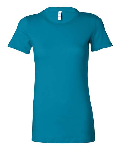 BELLA + CANVAS Women's Slim Fit Tee - Aqua - BELLA + CANVAS 6004 BELLA + CANVAS Aqua 2XL