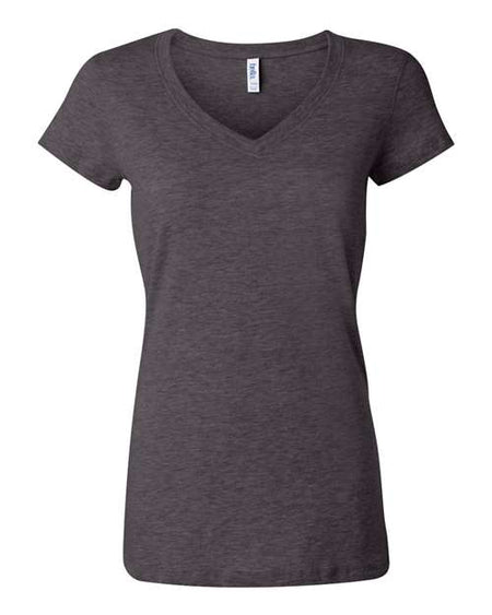 BELLA + CANVAS Women’s Jersey V-Neck Tee - BELLA + CANVAS 6005 BELLA + CANVAS Dark Grey Heather S