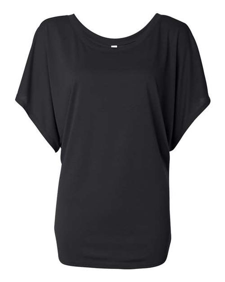 BELLA + CANVAS Women’s Flowy Draped Dolman Tee - BELLA + CANVAS 8821 BELLA + CANVAS Black S