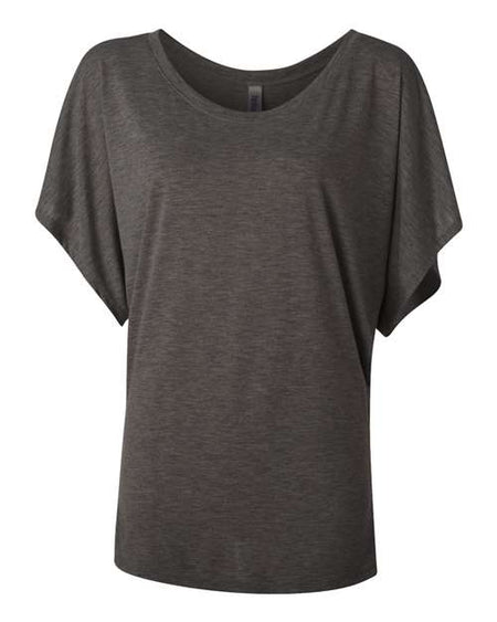 BELLA + CANVAS Women’s Flowy Draped Dolman Tee - BELLA + CANVAS 8821 BELLA + CANVAS Dark Grey Heather S