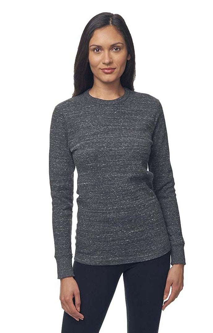 Royal Apparel 34152 Unisex eco Triblend Heavyweight Thermal - Eco Tri Charcoal