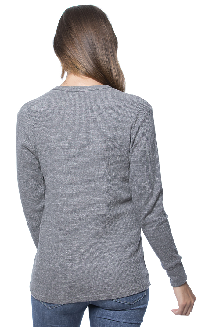 Royal Apparel 34152 Unisex eco Triblend Heavyweight Thermal - Eco Tri Grey