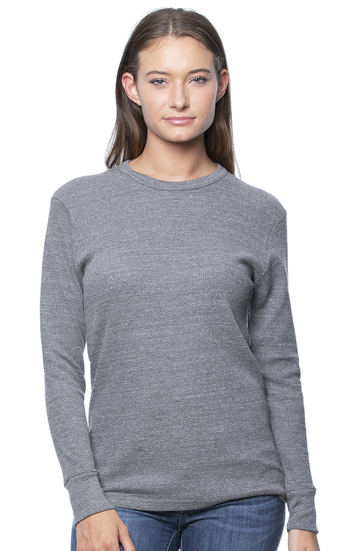 Royal Apparel 34152 Unisex eco Triblend Heavyweight Thermal - Eco Tri Grey