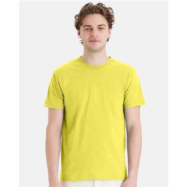 Hanes Perfect-T T-Shirt - Yellow - Hanes 4980 Hanes