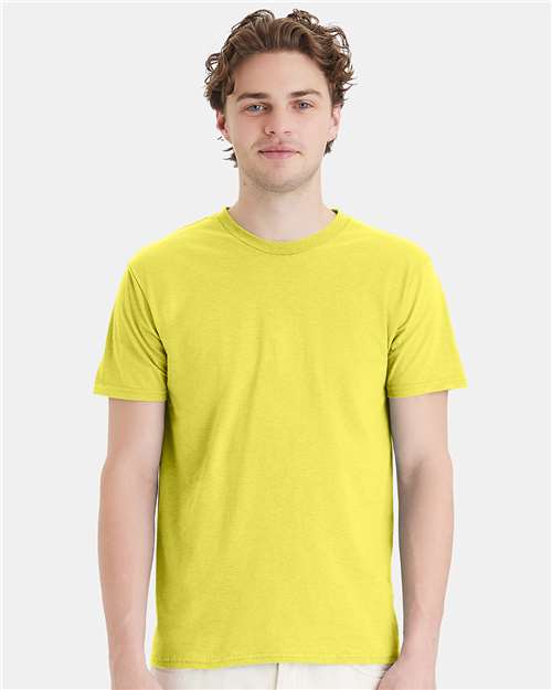 Hanes Perfect-T T-Shirt - Yellow - Hanes 4980 Hanes