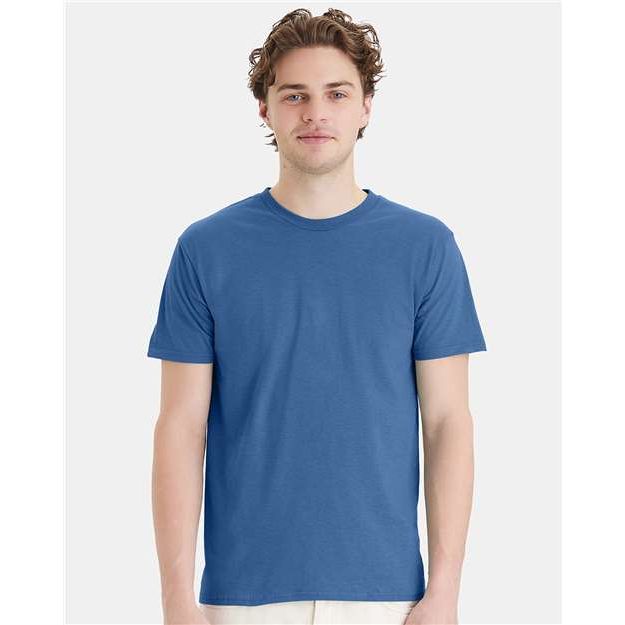 Hanes Perfect-T T-Shirt - Denim Blue - Hanes 4980 Hanes Denim Blue S