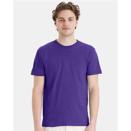 Hanes Perfect-T T-Shirt - Purple - Hanes 4980 Hanes Purple S