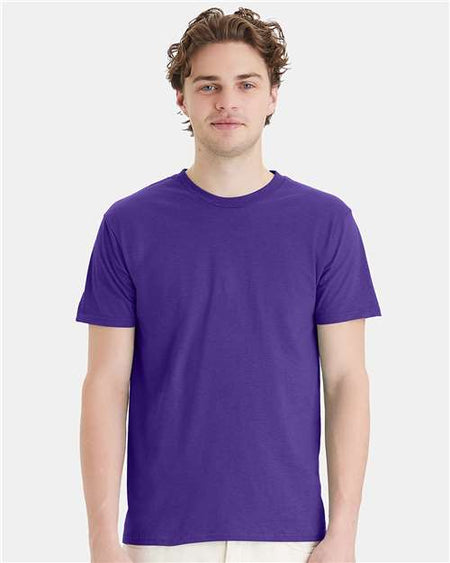 Hanes Perfect-T T-Shirt - Purple - Hanes 4980 Hanes