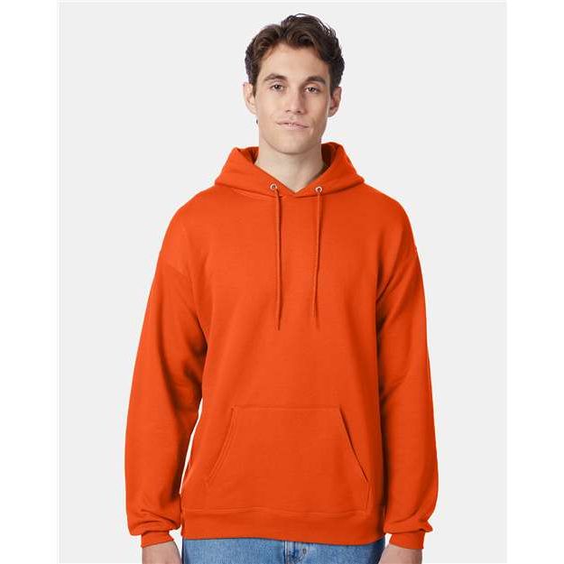 Hanes Ecosmart® Hooded Sweatshirt - Orange - Hanes P170 Hanes