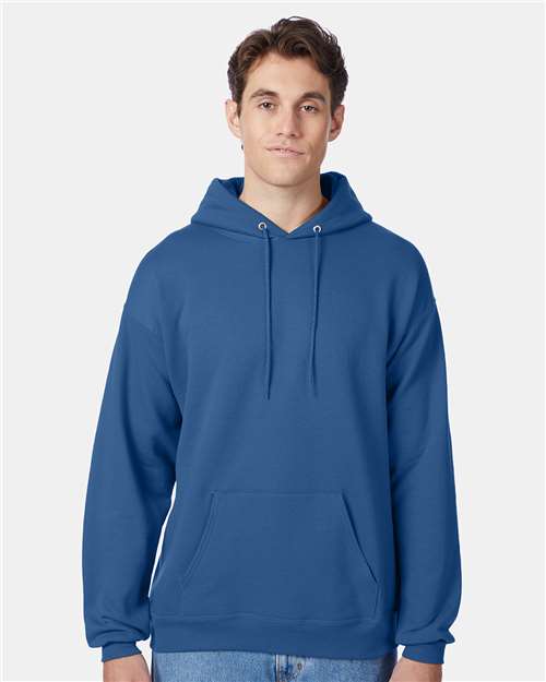 Hanes Ecosmart® Hooded Sweatshirt - Denim Blue - Hanes P170