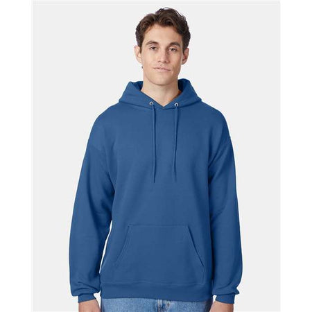 Hanes Ecosmart® Hooded Sweatshirt - Denim Blue - Hanes P170 Hanes