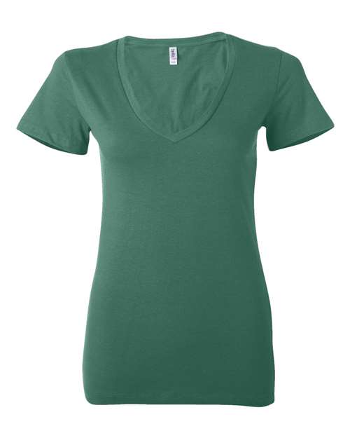 BELLA + CANVAS Women’s Jersey Deep V-Neck Tee - BELLA + CANVAS 6035 BELLA + CANVAS Kelly 2XL