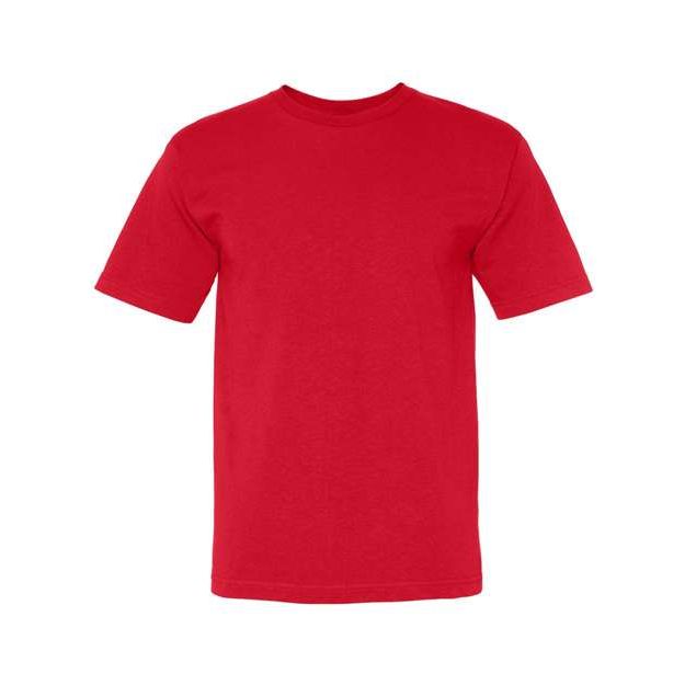Bayside Unisex USA-Made Midweight T-Shirt - Red - Bayside 5040 Bayside