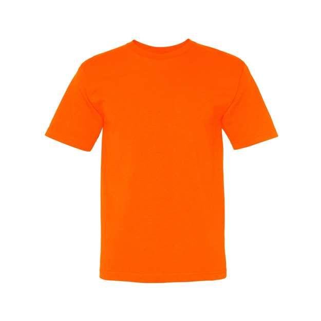Bayside Unisex USA-Made Midweight T-Shirt - Bright Orange - Bayside 5040 Bayside