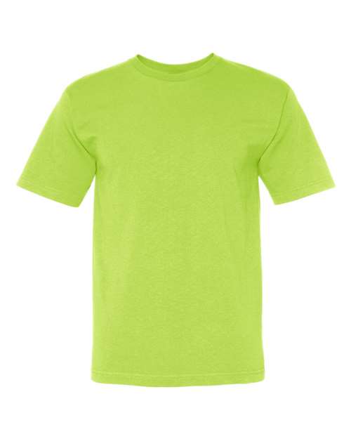 Bayside USA-Made Midweight T-Shirt - Lime Green - Bayside 5040 Bayside Lime Green S