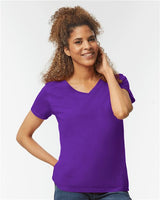 Gildan Women's Heavy Cotton™ V-Neck T-Shirt - Gildan 5V00L