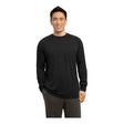 Mens Long Sleeve Ultimate Performance Crew DRI-EQUIP X-Small Black