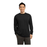 Mens Long Sleeve Ultimate Performance Crew DRI-EQUIP Medium Black