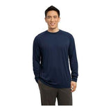 Mens Long Sleeve Ultimate Performance Crew DRI-EQUIP Large True Navy