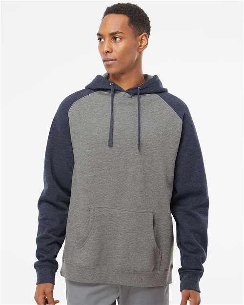 Independent Trading Co. Unisex Raglan Hooded Sweatshirt - Independent Trading Co. IND40RP