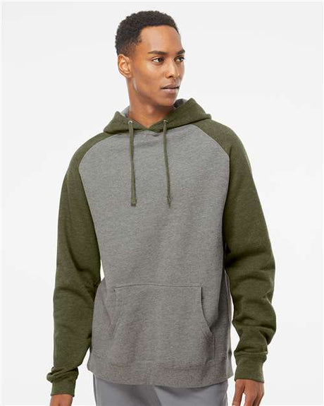 Independent Trading Co. Unisex Raglan Hooded Sweatshirt - Independent Trading Co. IND40RP