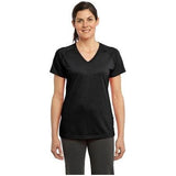 Ladies Ultimate Performance V-Neck DRI-EQUIP Medium Black