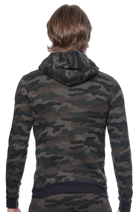 Royal Apparel 3510CMO Unisex Camo Fleece Full Zip Hoodie - Camo
