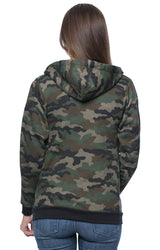Royal Apparel 3510CMO Unisex Camo Fleece Full Zip Hoodie - Camo