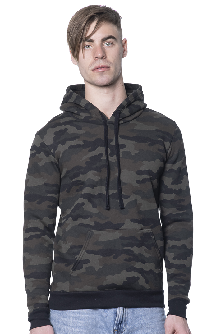 Royal Apparel 3515CMO Unisex Camo Fleece Pullover Hoodie - Camo