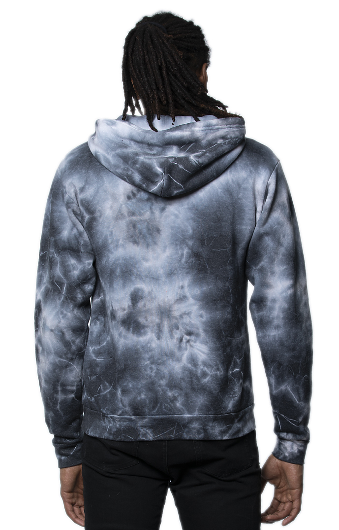 Royal Apparel 3555CTD Unisex Cloud Tie Dye Pullover Hoodie - Phantom