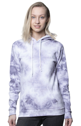 Royal Apparel 3555CTD Unisex Cloud Tie Dye Pullover Hoodie - Purple Haze