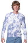 Royal Apparel 3559CTD Unisex Cloud Tie Dye Crew Sweatshirt - Infinity