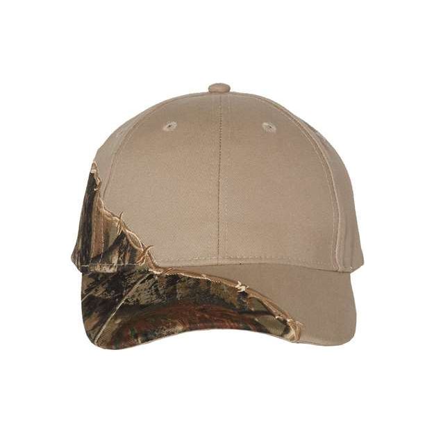 Kati Licensed Camo with Barbed Wire Embroidery Cap - Kati LC4BW Kati AP/ Tan Adjustable