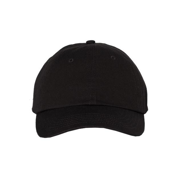 Valucap Bio-Washed Chino Twill Cap - Valucap VC350 Valucap Black Adjustable