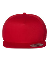 YP Classics Five-Panel Cotton Twill Snapback Cap - Yupoong 6007