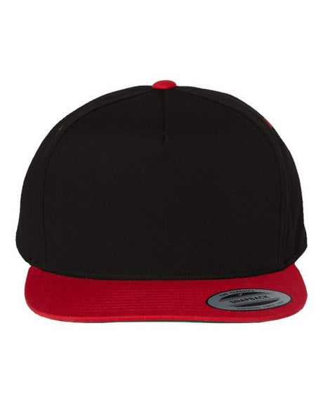 YP Classics Five-Panel Cotton Twill Snapback Cap - Yupoong 6007