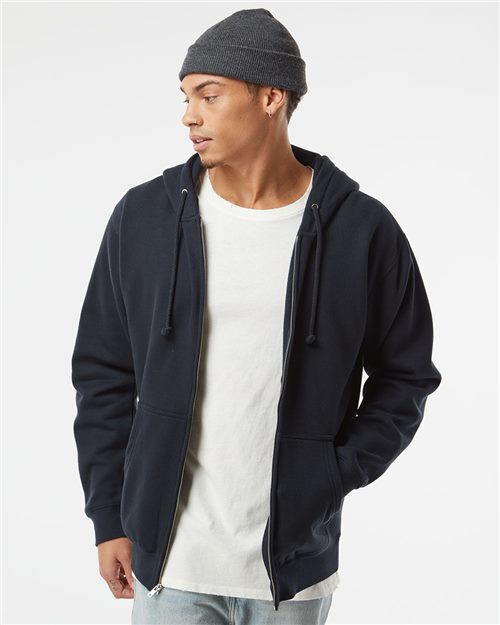 Independent Trading Co. IND4000Z Unisex Heavyweight Full-Zip Hooded Sweatshirt | Wholesale Heavyweight Zip Hoodie