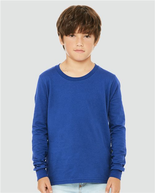 BELLA + CANVAS Youth Jersey Long Sleeve Tee - BELLA + CANVAS 3501Y