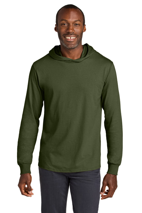 Jerzees Classics ™  Unisex Cotton Long Sleeve Hooded T-Shirt 363LH - Jerzees 363LH